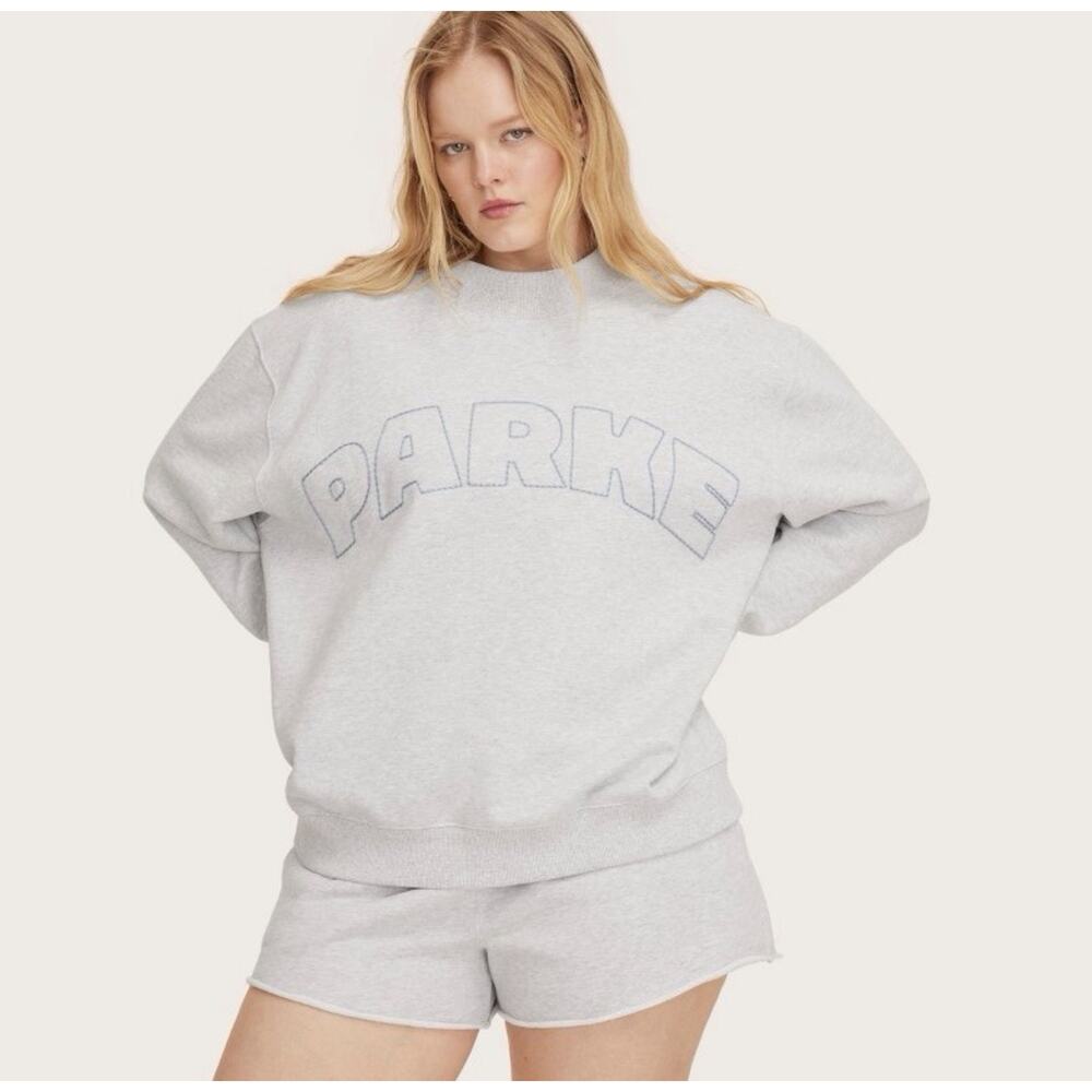 Parke x Target - Gray Mockneck Pullover Sweatshirt Women L/XL Sweatshirt In Hand